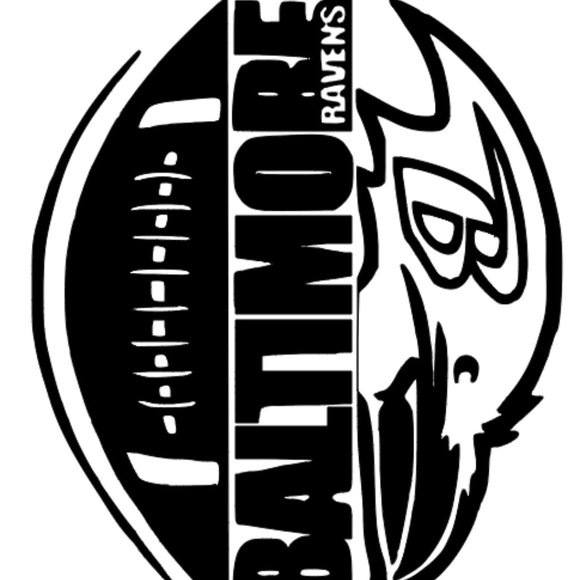 NFL Football Baltimore Ravens Logo Vinyl Decal sticker 5" - Picture 9 of 9